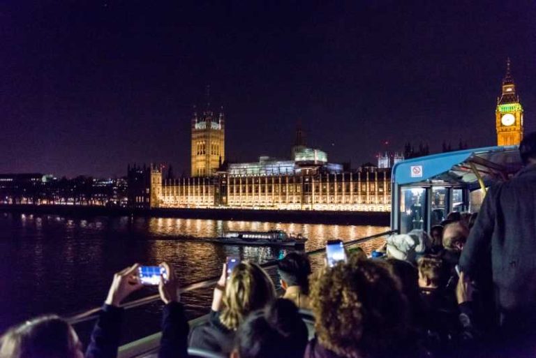 London by Night: 90-Minute Open Top Bus Tour